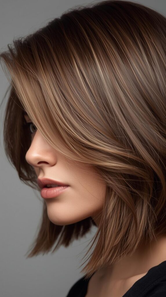 4. Textured Shoulder-Length Cut