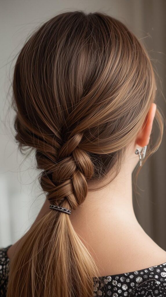 5. French Braided Ponytail