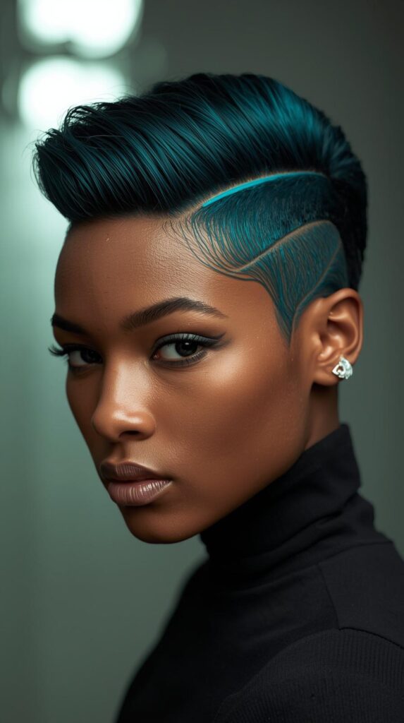 5. Teal Money-Piece Under Interior Layers