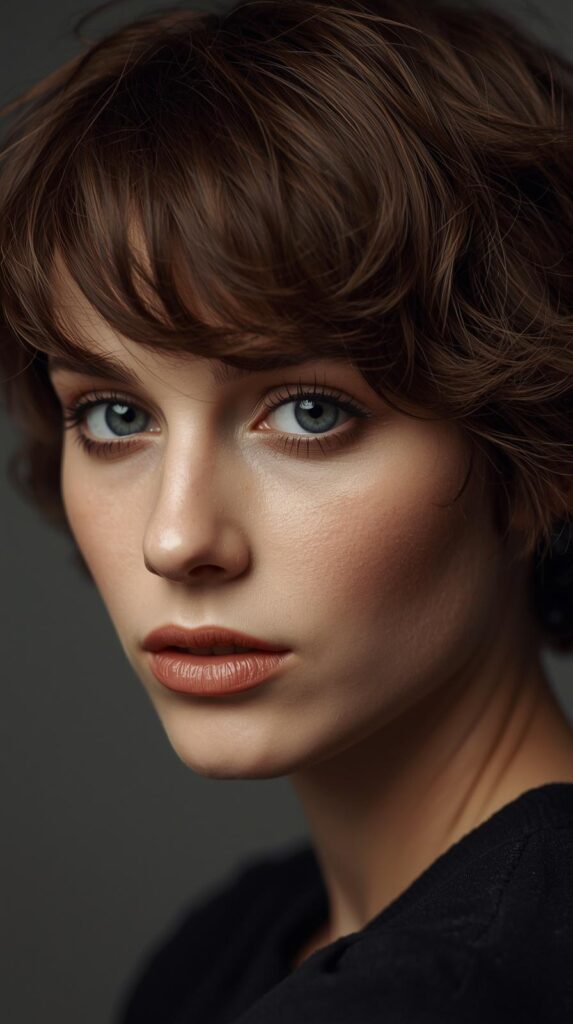 6. Wavy Short Rachel Haircut