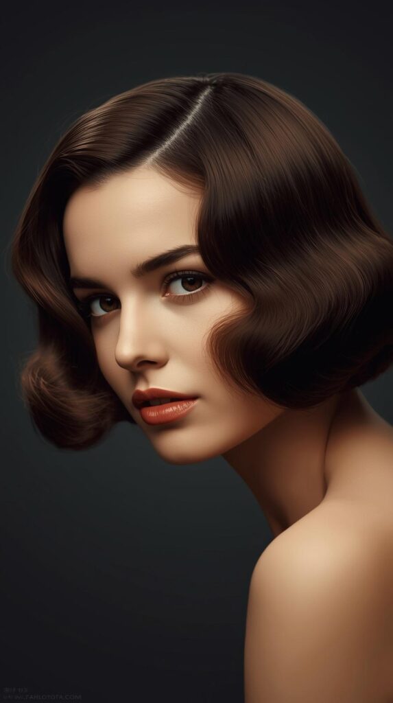 7. Finger Waves Bob Style