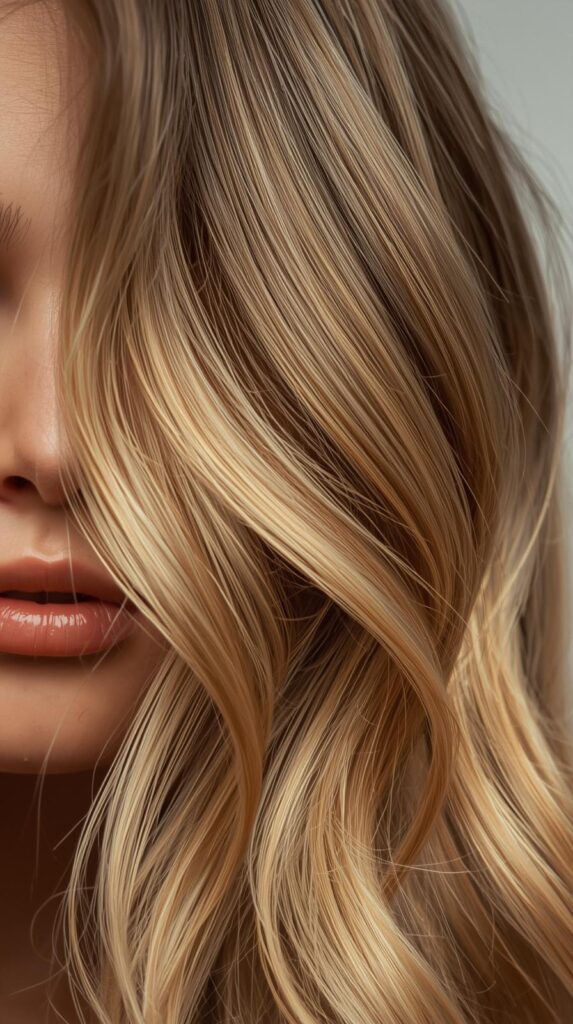 7. Golden Blonde Highlights