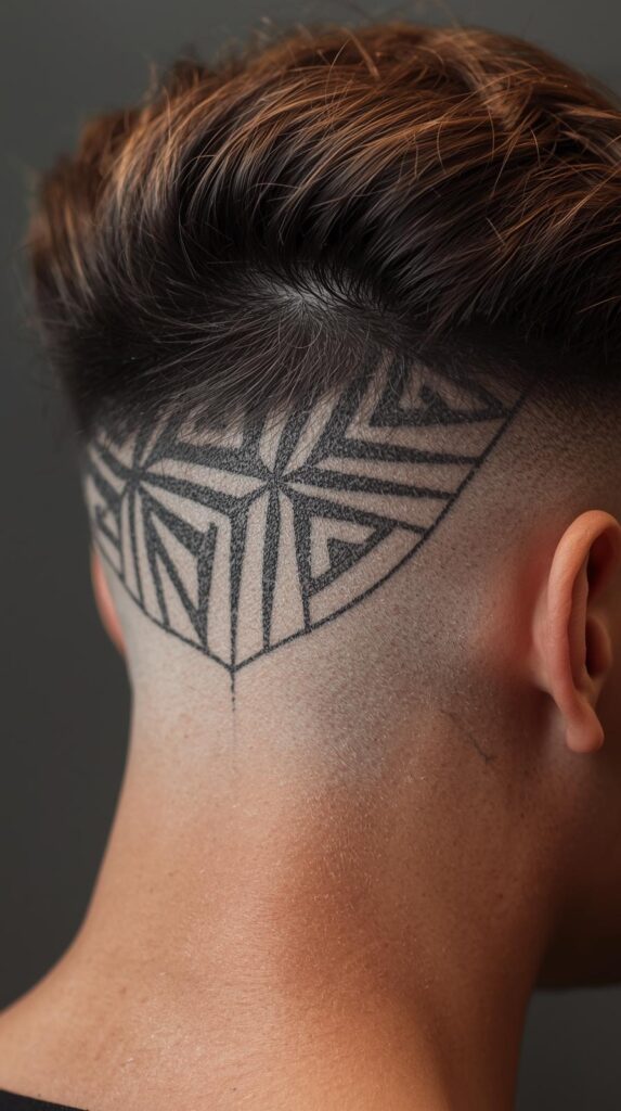 7. Half Shaved Hair With Designs
