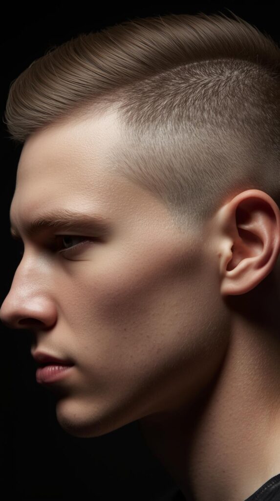 7. Shaved Mohawk Hairstyle