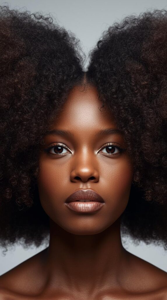 8. Double Curly Puffs