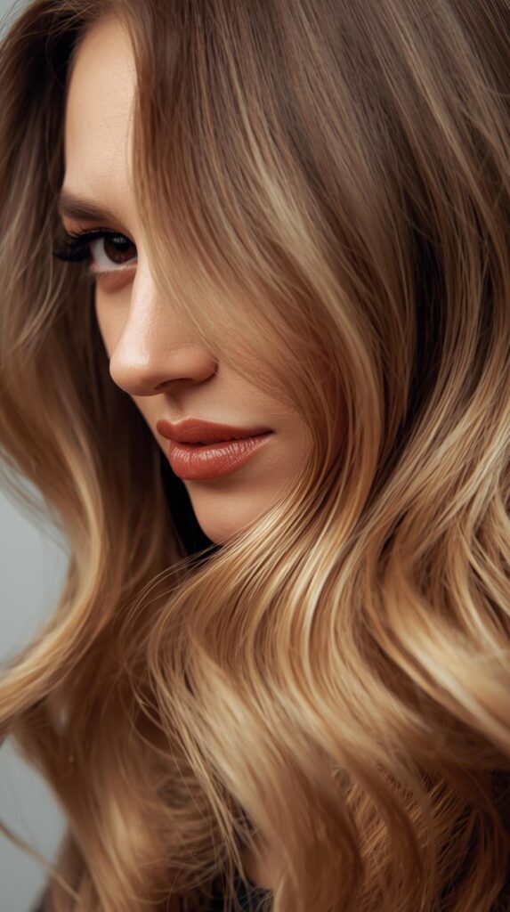 9. Balayage with Soft Waves