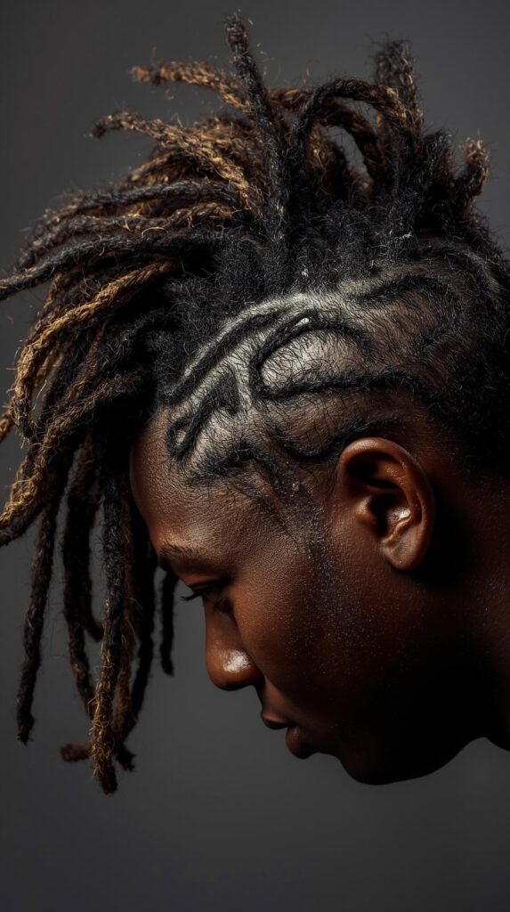 9. Twisted Dreadlock Mohawk
