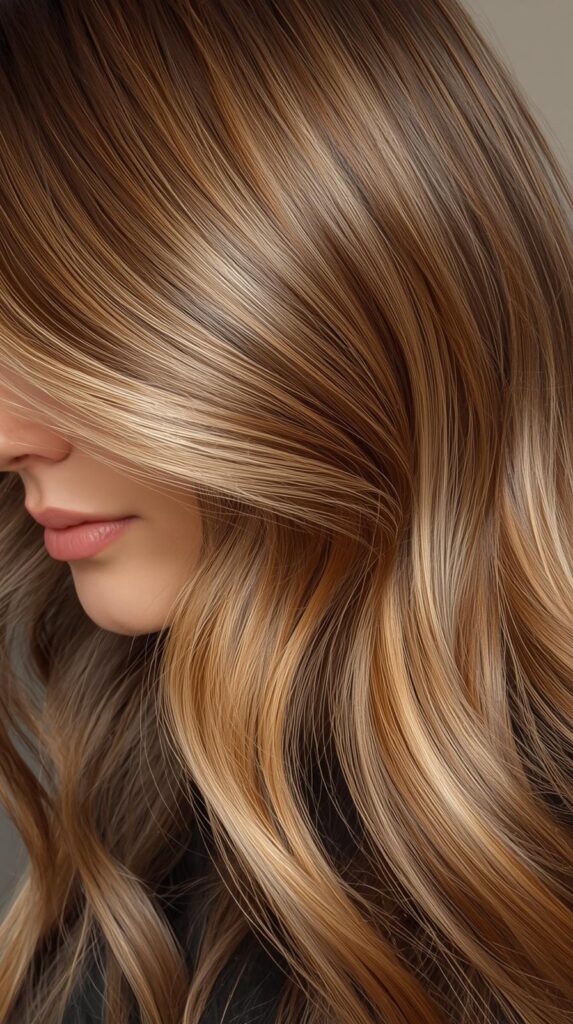 1. Caramel Brown Balayage