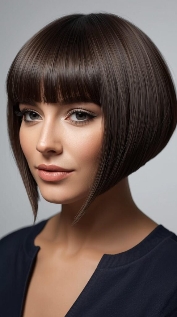 1. Classic Blunt Short Bob