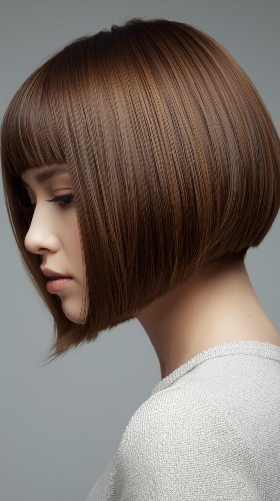 1. Classic Short Bob for Brown Hair