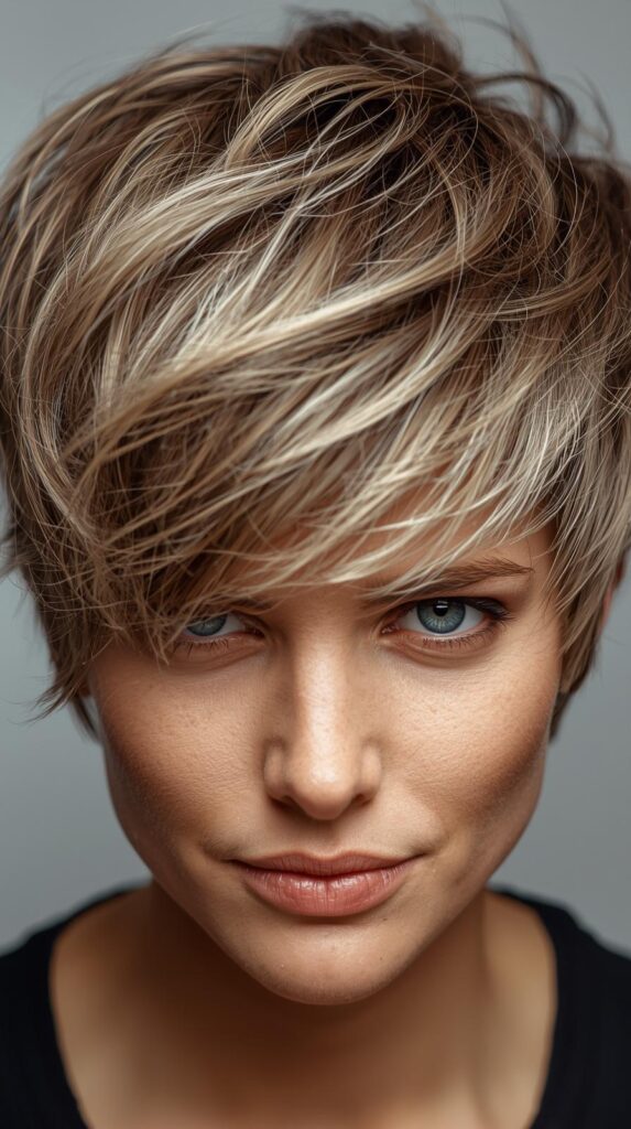 Textured Messy Pixie Look