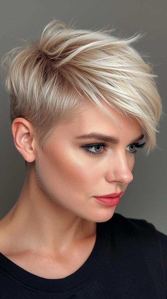 11. Bixie with Defined Edges and Baby Hair