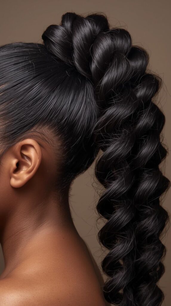 Deep Wave Bubble Ponytail