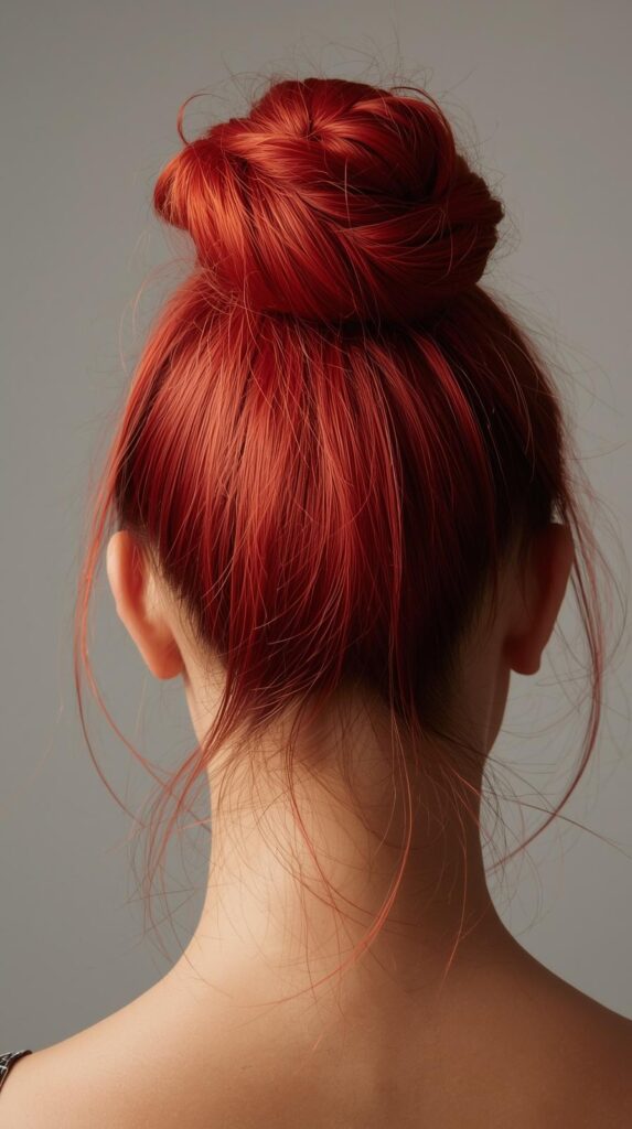 Red Bubble Ponytail