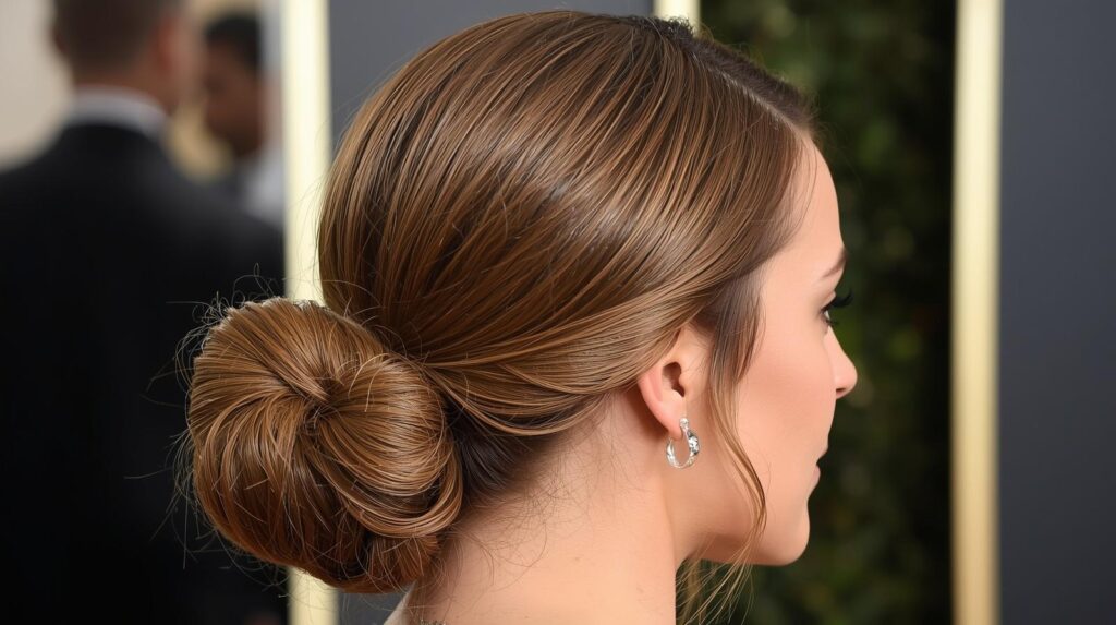 Elegant Low Ponytail with Face-Framing Pieces for Formal Events