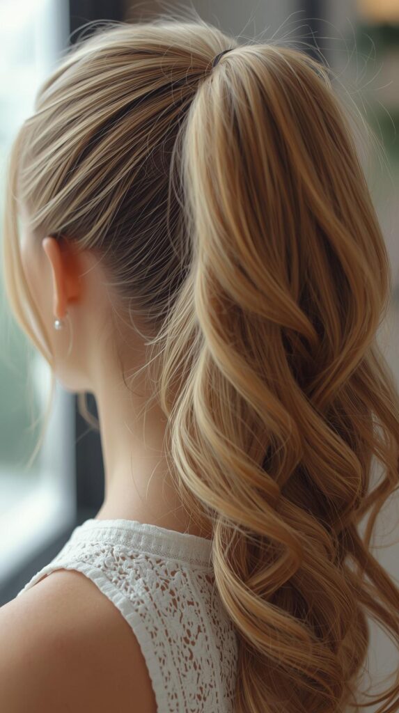 12. Layered Ponytail with Soft Flicks