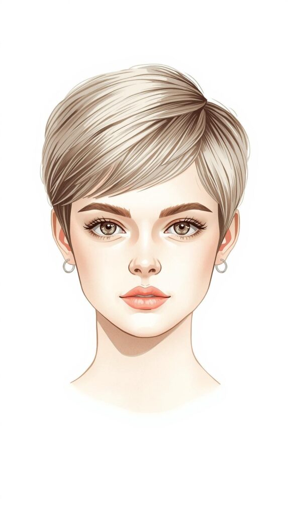 12. Minimalist Pixie with Natural Bangs