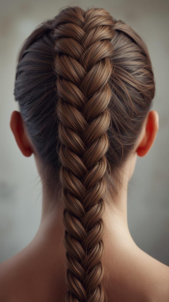 12. Twisted Rope Braid Ponytail
