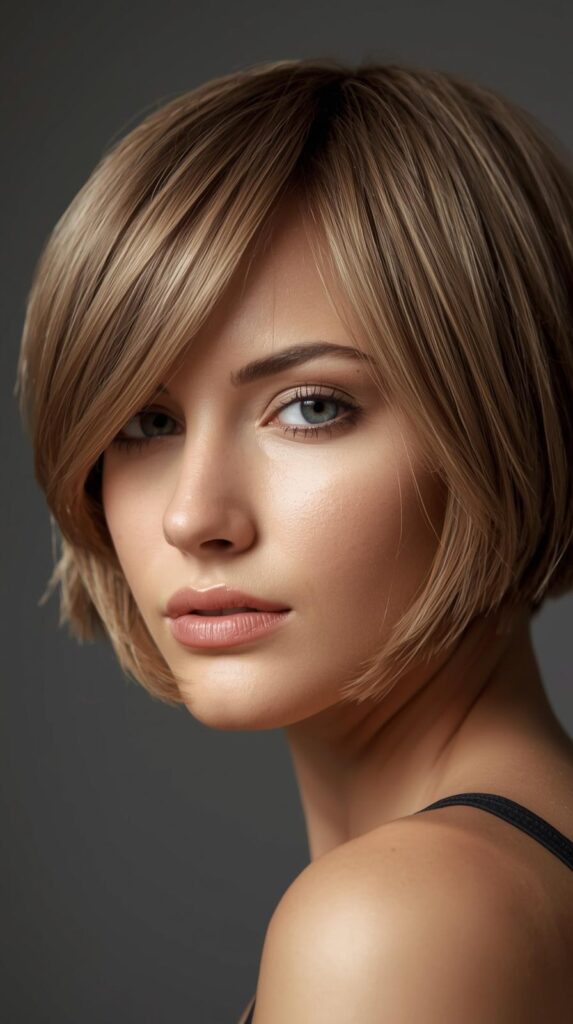 2. Layered Short Bob
