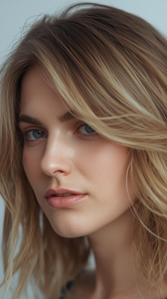 2. Soft Layered Shoulder-Length Cut