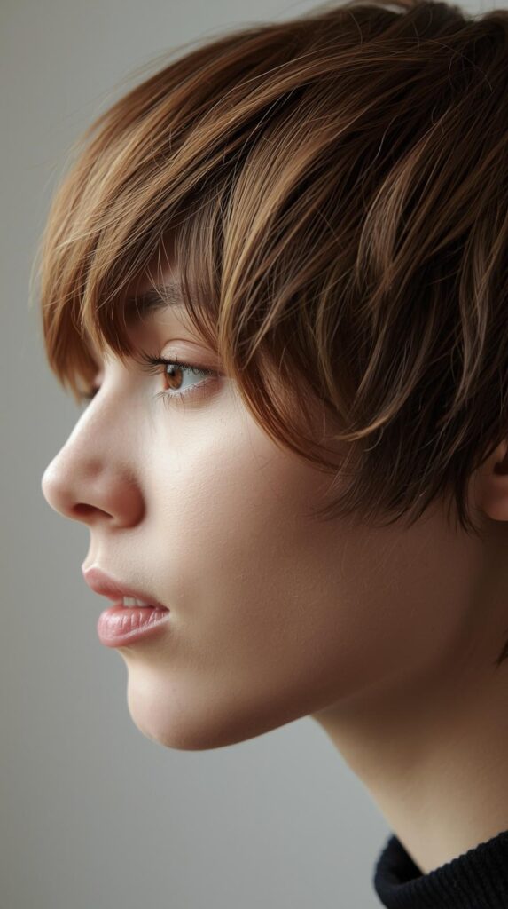 2. Textured Chin-Length Cut