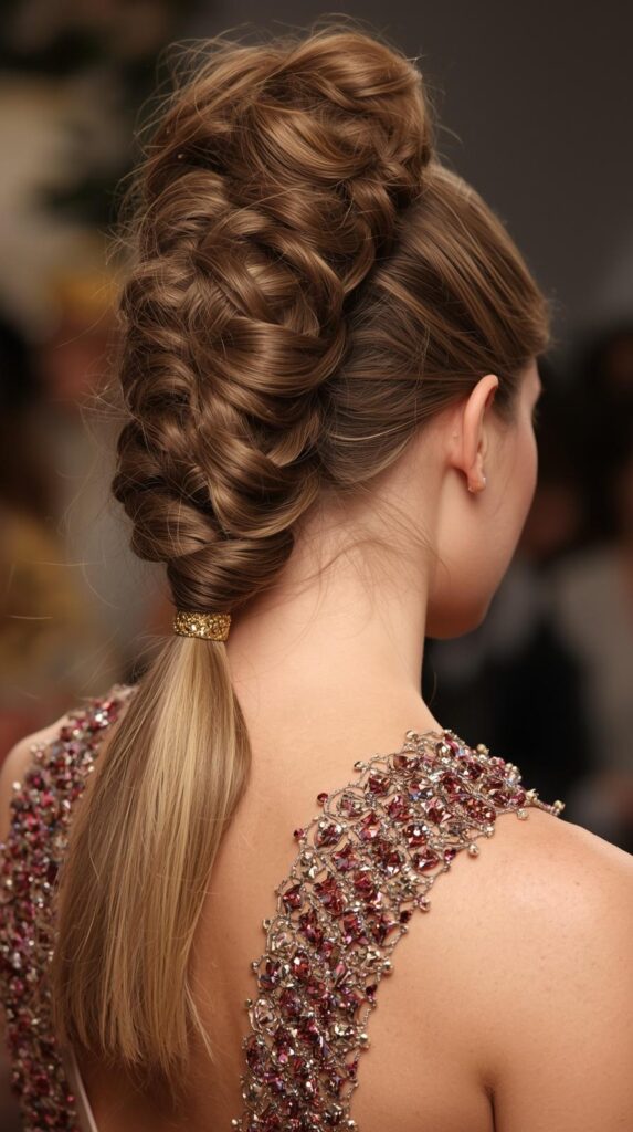3. Bubble Ponytail for Party Look