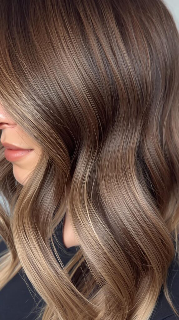 4. Ash Brown Balayage