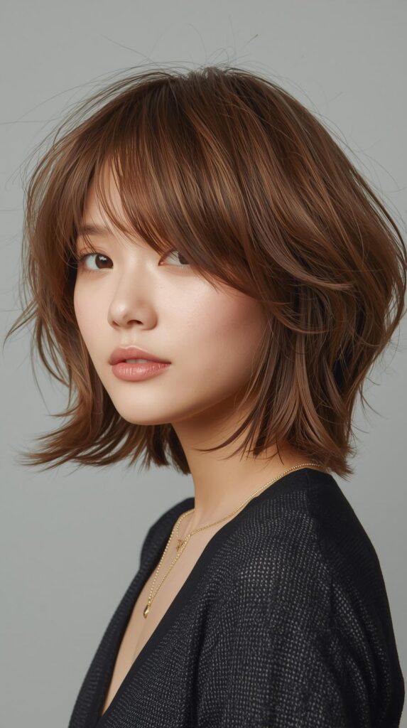 4. Korean Hush Cut with Face-Framing Layers