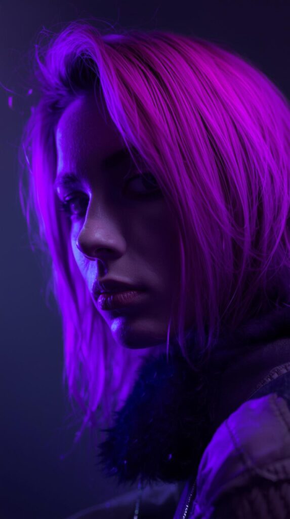 4. Neon Purple Alt Hair