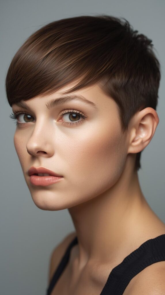 4. Sleek Straight Bixie Cut