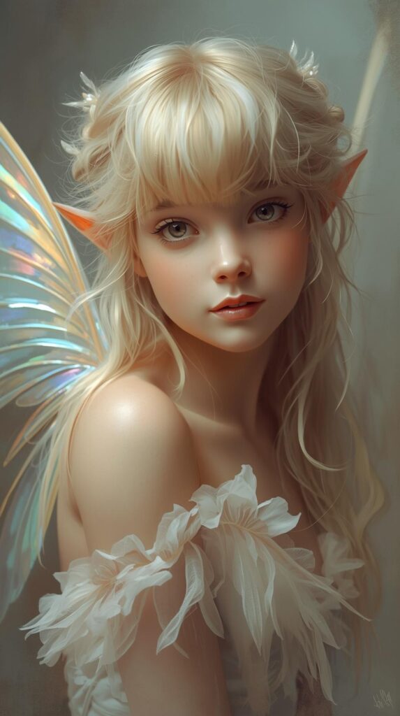 Feathered Pixie with Light Bangs