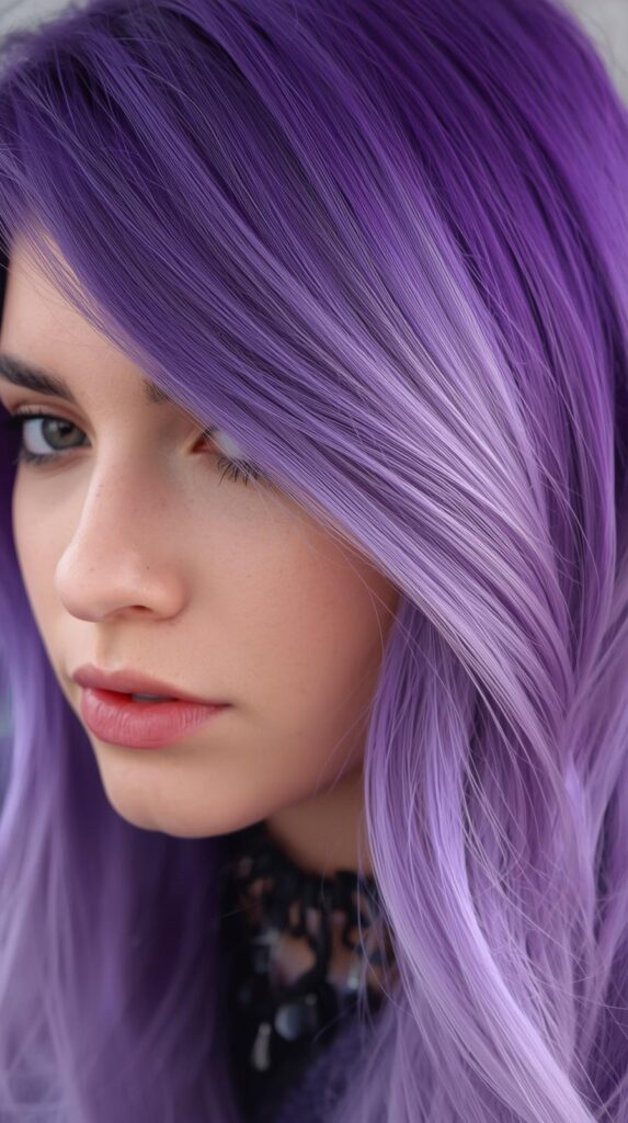 5. Purple Ombre Alt Hair