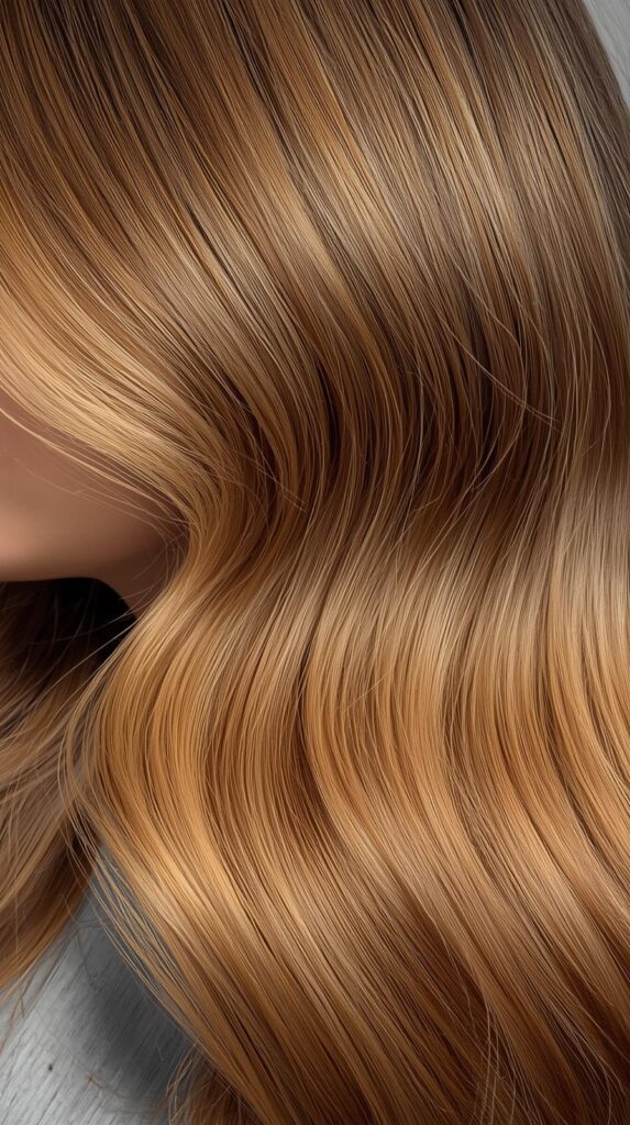 6. Golden Brown Balayage