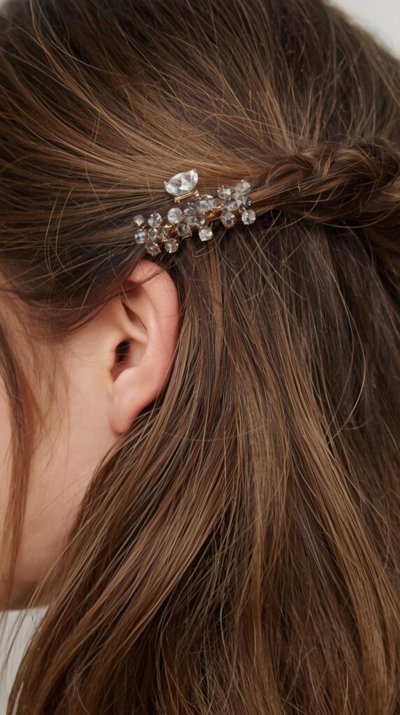 6. Half Up Claw Clip Style