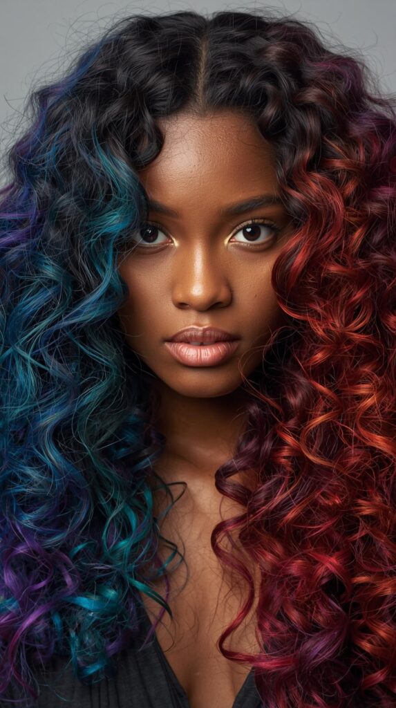 6. Long Curly Layers with Full Spectrum Peekaboo