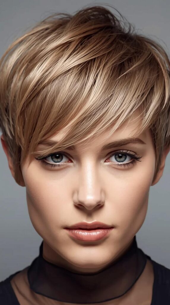 Tousled Pixie with Choppy Bangs