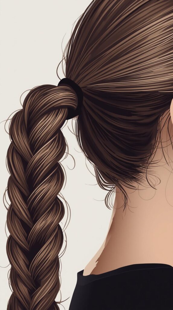 6. Twisted Side Ponytail