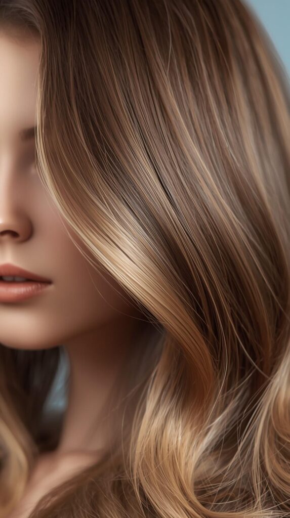 8. Ash Honey Brown Balayage