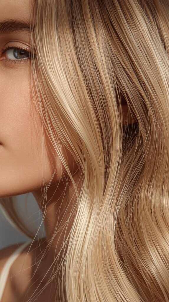 9. Beige Blonde Highlights