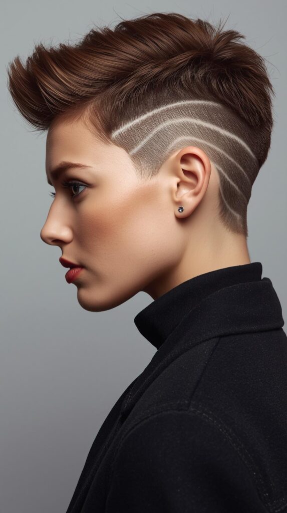 9. Bixie Cut with Undercut Detail