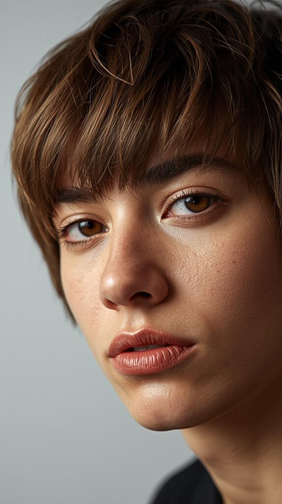 9. Choppy Chin Length Haircut