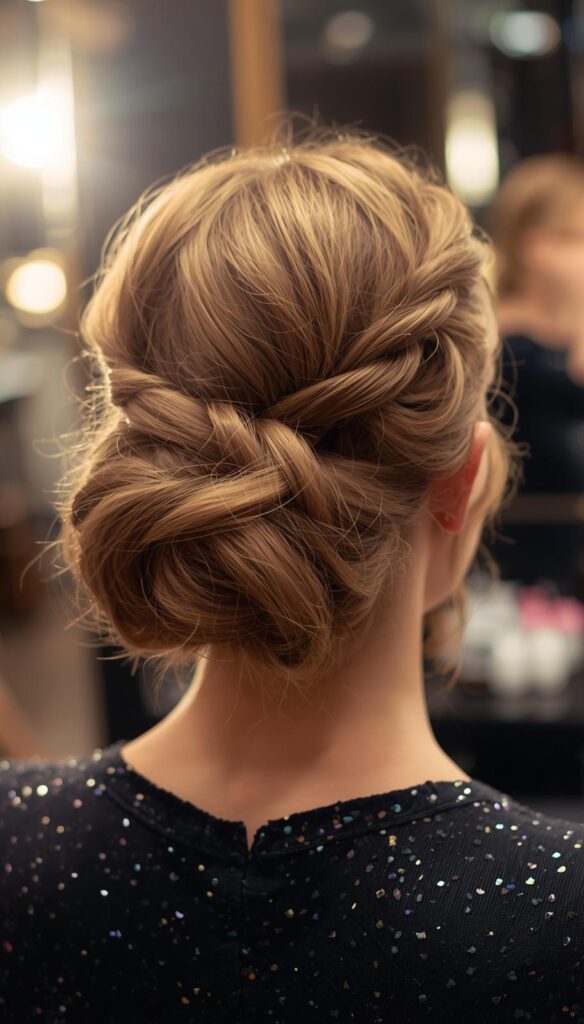 Twisted Crown for Short Hair