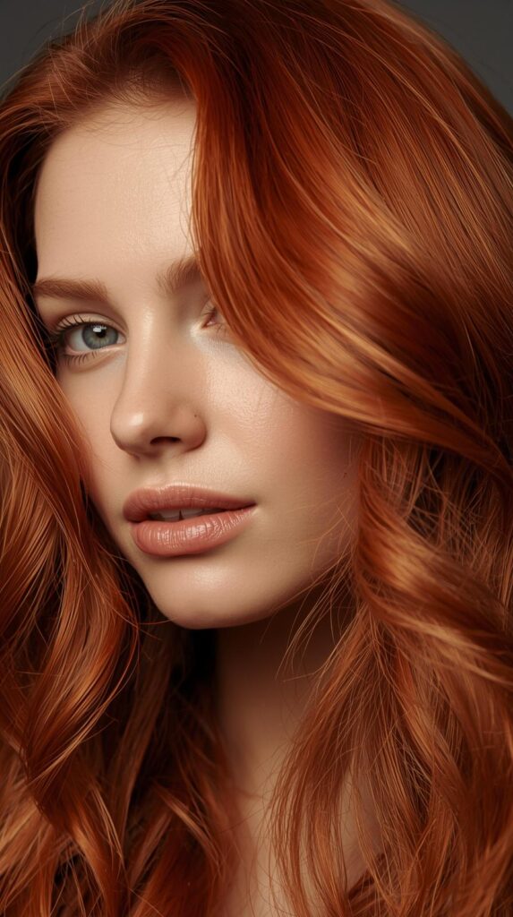 Auburn-Inspired Summer Orange Copper Hair