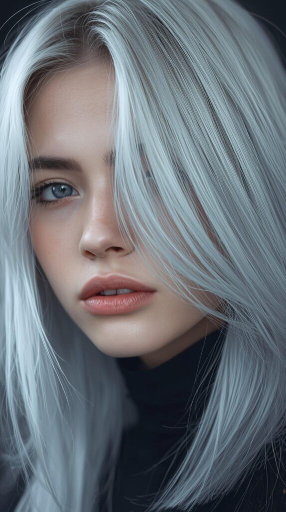 Silver-Toned Cool Summer White Hair