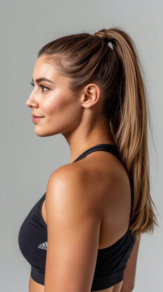 Half-Up Athletic Hairstyles for Sports