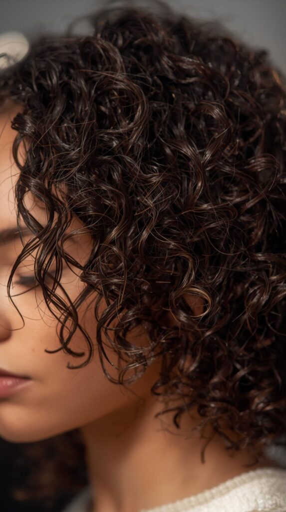 Wet Look Freaknik Hairstyle with Defined Curls