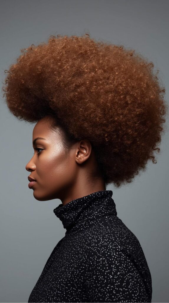 High Puff Freaknik Hairstyle for Natural Curls