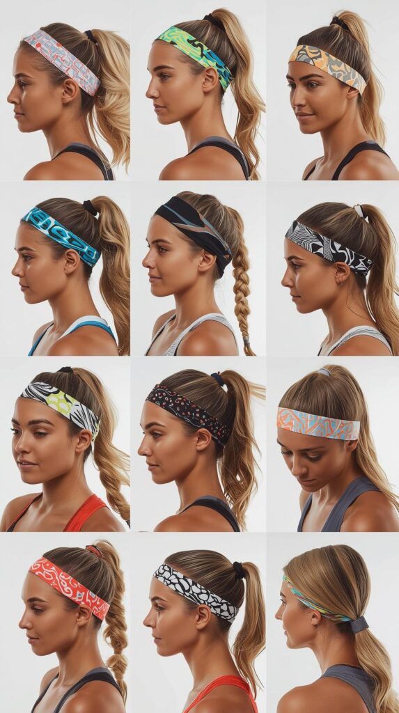 Athletic Hairstyles for Sports with Headband