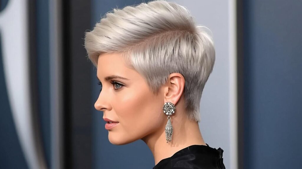 Sleek Silver Fox Pixie Cut for Elegant Styling