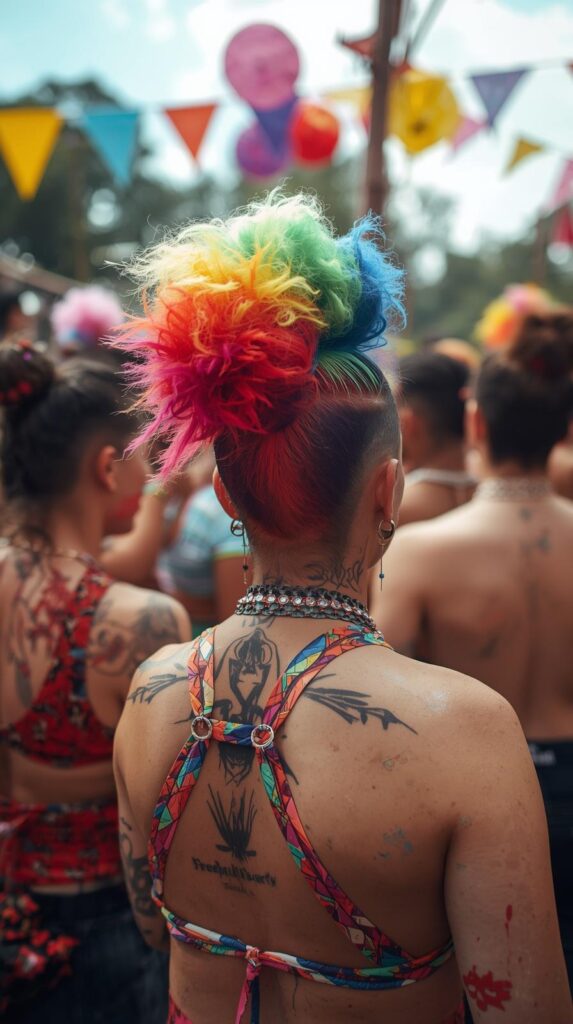 Crimped Freaknik Party Hairstyle